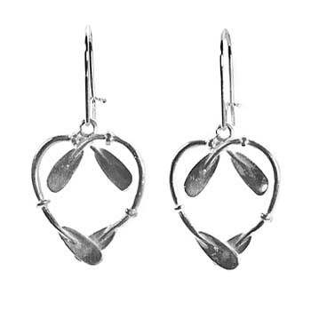 Kayak Paddle Heart Earrings