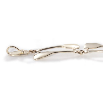 14K Gold Paddle Bracelet