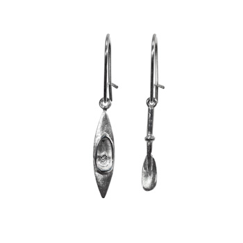 Kayak and Paddle Earrings